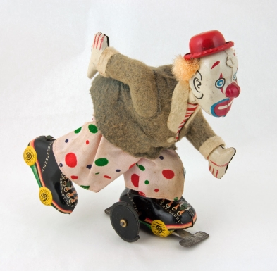 Roller Skating Circus Clown