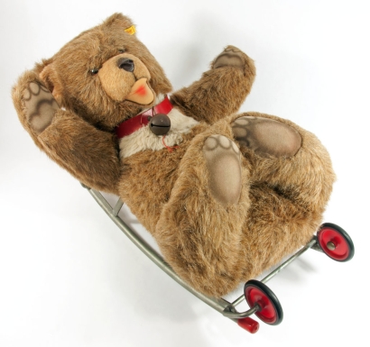 "Rocking Teddy Bear on Wheels"