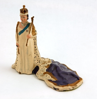 "H.M. Queen Elizabeth in Coronation Robes"