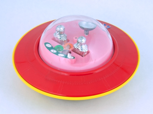 "New Flying Saucer with Two Space Pilots"