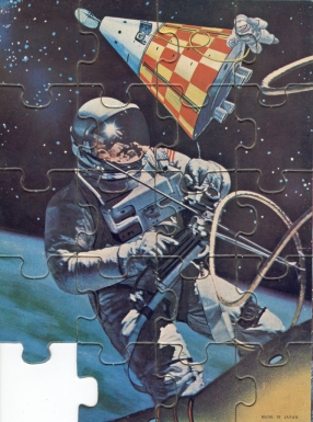 Astronaut and Space Capsule