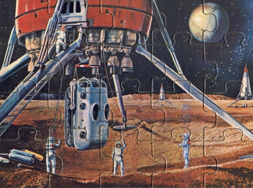 Spaceship on the Moon