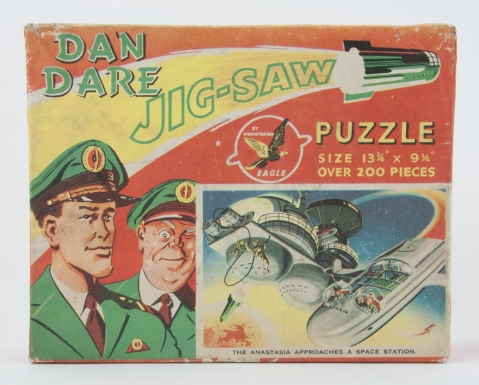 "Dan Dare Jig-Saw Puzzle—The Anastasia Approaches a Space Station"