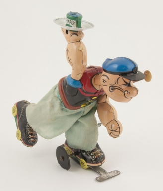 "Popeye Mechanical Roller Skater"
