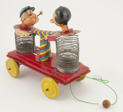 "Popeye & Olive Oyl Stretchy Hand Car"