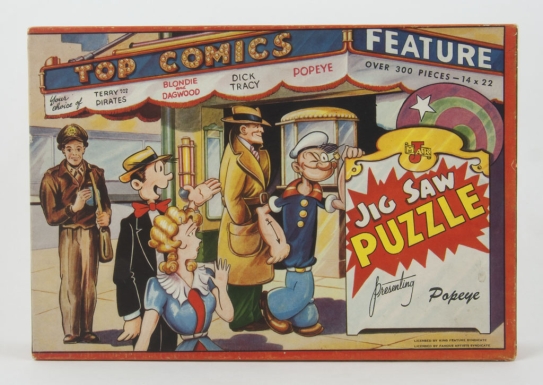 "Top Comics Jig Saw Puzzle—Presenting Popeye"