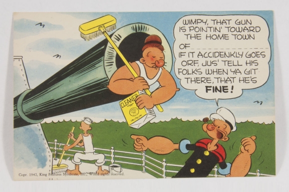 "Wimpy, That Gun is Pointing Toward The Home Town of ..."