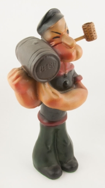 Popeye Carrying Beer Barrel
