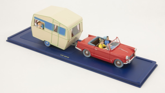 "La Triumph Herald de 'L'Île Noir' [The Triumph Herald from 'The Black Island']"