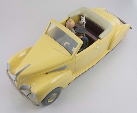 Tintin in Yellow Car