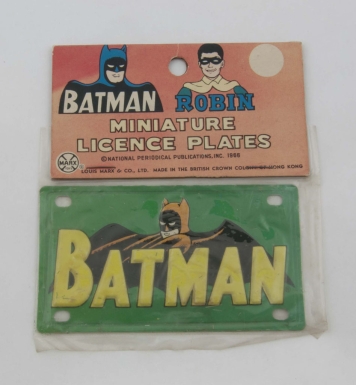 "Batman—Miniature Licence Plates"
