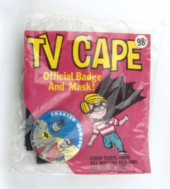 "TV Cape—Official Badge and Mask!"