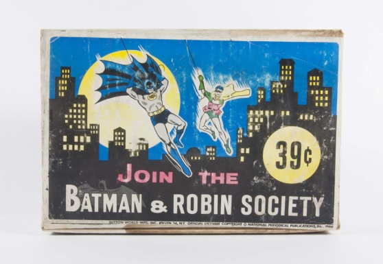 "Batman & Robin Society—Charter Member" Shop Display Box