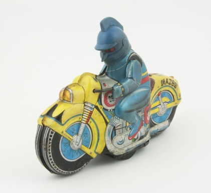 Tetsujin 28 Riding Motorcycle