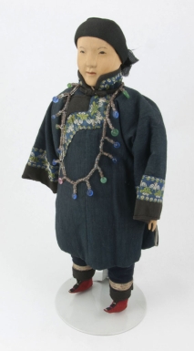 Young Lady with Embroidered Necklace