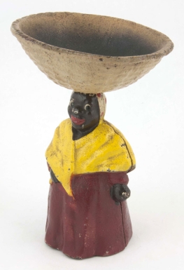 Black Lady Carrying Basket on her Head