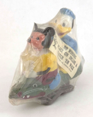Mickey and Donald Riding Crocodile