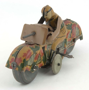 British Soldier on Motorcycle