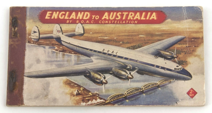 "England to Australia by B.O.A.C. Constellation"