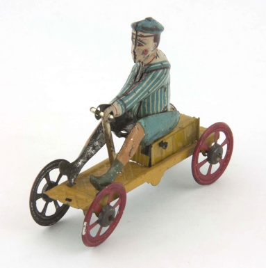 Boy on Cart