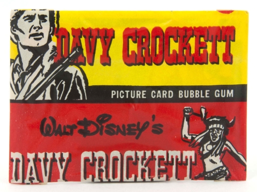 "Davy Crockett Picture Card Bubble Gum"