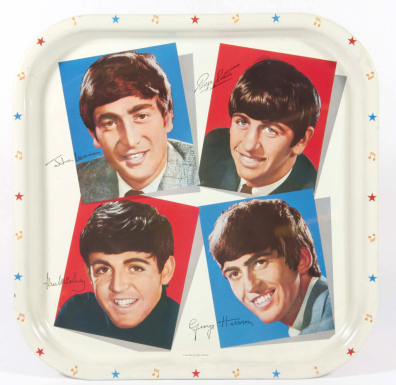 "Autographed Beatles TV Tray"
