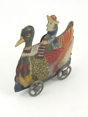 Lady Riding on Duck