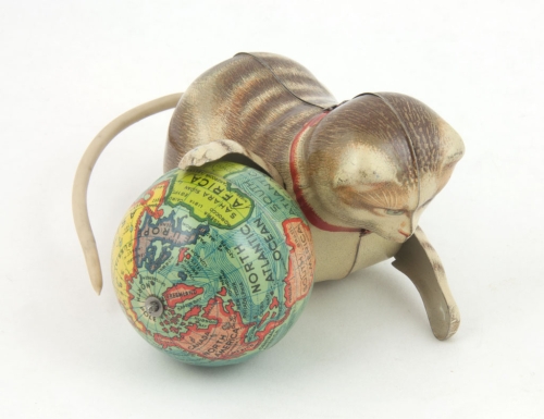 Roll Over Cat with Globe