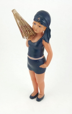 Beach Girl with Parasol