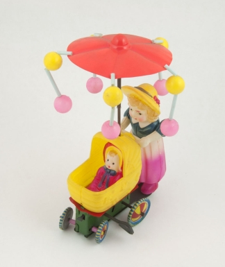 Lady Pushing Pram