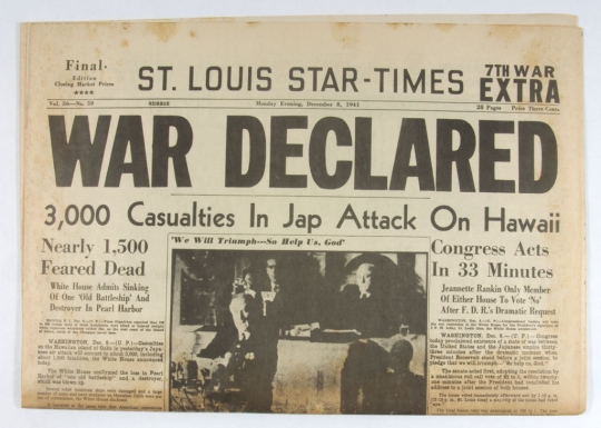 "St. Louis Star-Times—8 December 1941"