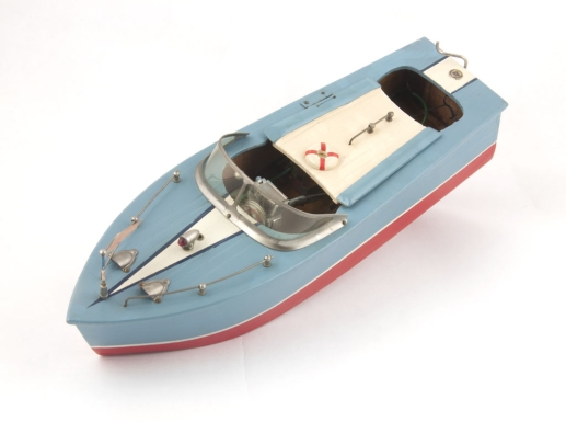 "Motor Boat with Lights"