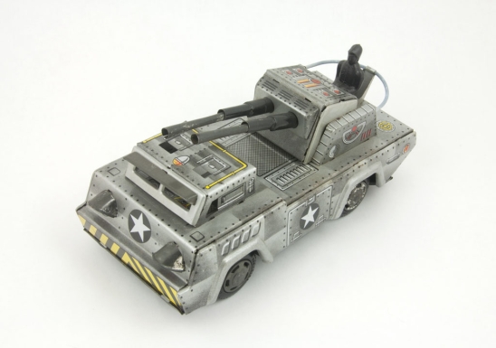 "Armoured Car with Ack Ack Two Cannons"