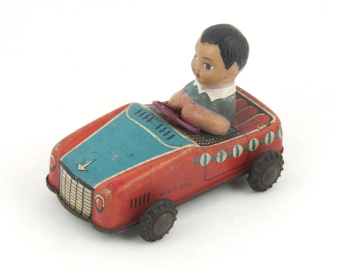 Boy Driving Car