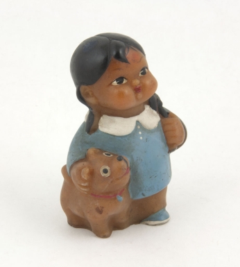 Communist Girl with Dog