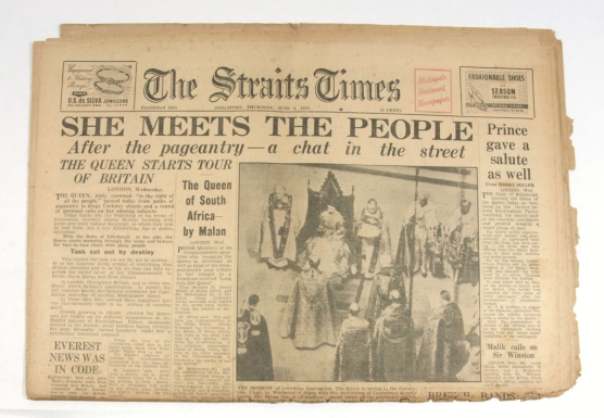 "The Straits Times—4 June 1953"