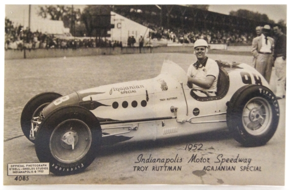 "Indianapolis Motor Speedway—Troy Ruttman—Agajanian Special"