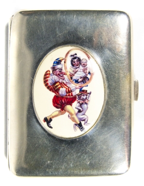 Punch and Judy Cigarette Case