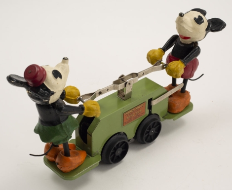 "Mickey Mouse Hand Car"