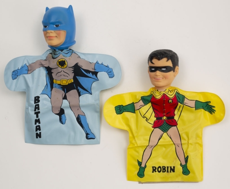 "Batman and Robin Hand Puppets"