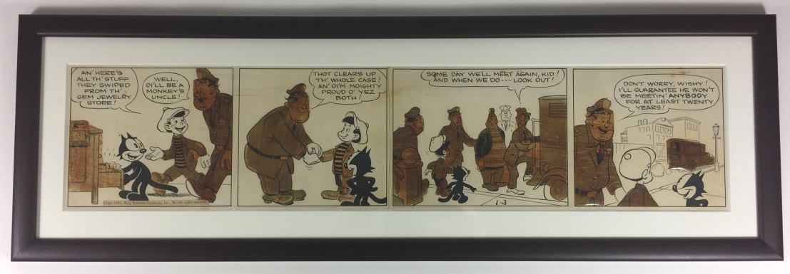 Felix the Cat Original Comic Strip Artwork