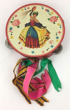 Dancing Woman Tambourine