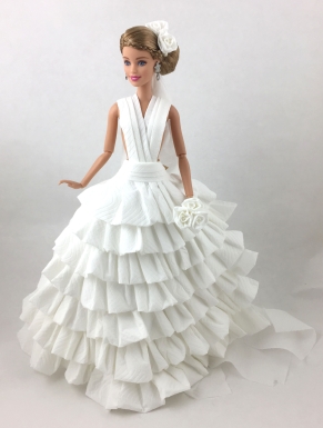 Barbie in Toilet Paper Dress