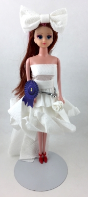 Barbie in Toilet Paper Dress