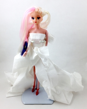 Barbie in Toilet Paper Dress