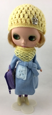 Blythe Doll with Knit Cap and Scarf