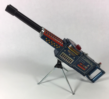 "Double-Barrel Gun on Tripod"