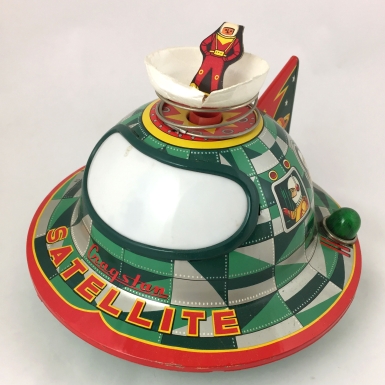 "Cragstan Mystery Action Satellite with Astronaut in Orbit"