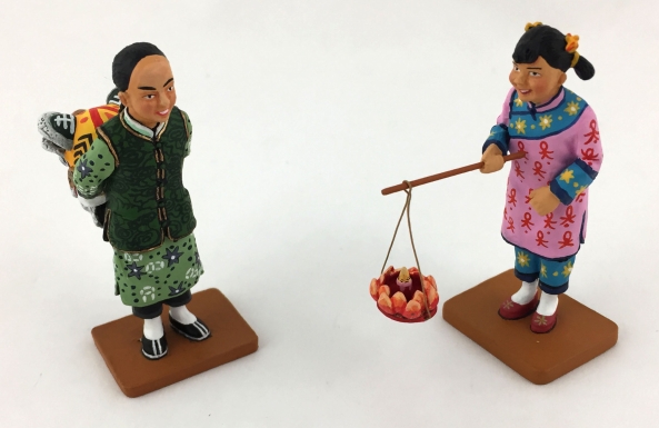 Boy with Lion Dance Head and Girl with Lantern—Streets of Old Hong Kong