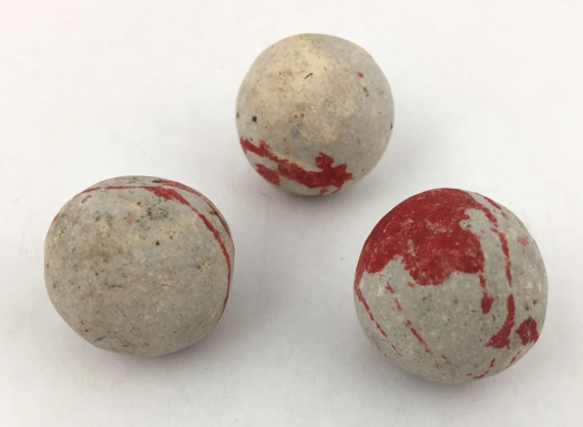 Three Earthenware Marbles